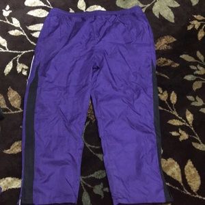 Size 3X purple athletic pants. Never worn.
